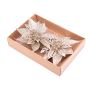 JULBLOMMA 15CM GULD 2-PACK