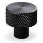 KNOPP THEOFILS RIMINI Ø20MM RUTMÖNSTER MATT SVART