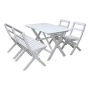 MATGRUPP BALTIC GARDEN KNOHULT BORD+1 SOFFA+2 STOLAR VIT