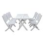 MATGRUPP BALTIC GARDEN VISBY BORD+1 SOFFA+2 STOLAR VIT
