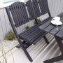 MATGRUPP BALTIC GARDEN VISBY BORD+1 SOFFA+2 STOLAR SVART
