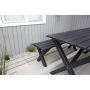 MATGRUPP BALTIC GARDEN SCOTTSDALE BORD+2 BÄNKAR SVART