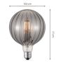 LJUSKÄLLA HOME SWEET HOME LED G125 E27 4W DIMBAR SMOKE