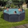 POOL GRE Ø350X120CM SVART GRAFIT