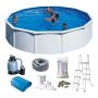 POOL GRE RUND Ø550X120CM VIT