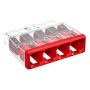 ANSLUTNINGKLÄMMA WAGO 2773 4-P 0.75–4MM² RÖD 10ST/FRP