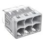 ANSLUTNINGKLÄMMA WAGO 2773 6-P 0.75–4MM² GRÅ 10ST/FRP