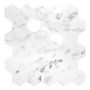 KAKELDEKOR PEEL & STICK HEXAGON MARMOR 30X30CM VIT