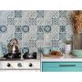 KAKELDEKOR PEEL & STICK RETRO 30X30CM BLÅ