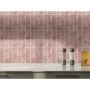 KAKELDEKOR PEEL & STICK REKTANGEL NATURSTEN 29X23CM ROSA
