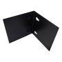 VINKELBESLAG TILL RABATTKANT 10X10CM SVART