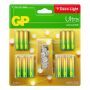 LJUSSLINGA GP BATTERIES + ULTRA BATTERIER 12ST AA + 12ST AAA