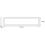 LED-ARMATUR OSRAM OFFICE LINE 48W 121,5CM VIT