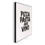 TAVLA REINDERS PIZZA PASTA AND VINO SLIM FRAME 40X50CM SVART