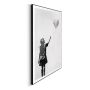 TAVLA REINDERS BALLOON GIRL SLIM FRAME 50X70CM SVART