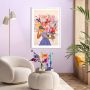 TAVLA REINDERS SPRING GIRL MODERN FRAME 50X70CM VIT