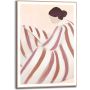 TAVLA REINDERS STRIPED FIGURE SLIM FRAME 50X70CM TRÄ