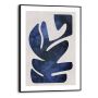 TAVLA REINDERS RESEMBLANCE BLUE SLIM FRAME 30X40CM SVART