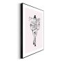 TAVLA REINDERS PAPER GIRL SLIM FRAME 30X40CM SVART