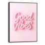TAVLA REINDERS PINK VIBES SLIM FRAME 30X40CM SVART