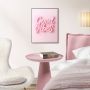 TAVLA REINDERS PINK VIBES SLIM FRAME 30X40CM SVART