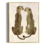 TAVLA REINDERS LOVING CHEETAS SLIM FRAME 30X40CM GULD