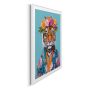 TAVLA REINDERS DECORATED TIGER SLIM FRAME 40X50CM VIT