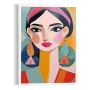 TAVLA REINDERS COLOURFUL PORTRAIT MODERN FRAME 50X70CM VIT