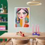 TAVLA REINDERS COLOURFUL PORTRAIT MODERN FRAME 50X70CM VIT