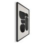 TAVLA REINDERS ORGANIC BLOCKS BLACK FRAME 50X70CM