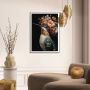 TAVLA REINDERS LOVELY HUMMINGBIRD SLIM FRAME 50X70CM SVART