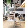 SPIRALTRAPPA ATRIUM SYSTEM GRÅ Ø168CM