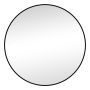 SPEGEL RUND ALUMINIUM Ø60CM SVART