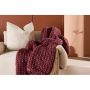 PLÄD VENTURE HOME KATE 130X170CM BURGUNDY 