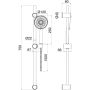 DUSCHSET DUSCHY EUROFLUX SVART