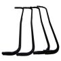 STUDSMATTA MED NÄT OVAL 518X335CM SVART