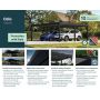 CARPORT CANOPIA OSLO METALL 4-PLATSER 11,9X6M 71,28M²