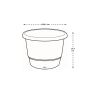 UTOMHUSKRUKA ELHO AMIGA ROUND Ø35CM BEIGE