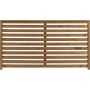 VINDSKYDD NORDIC FENCE NOVA GRUNDMÅLAD 160X90CM TEAK