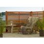 VINDSKYDD NORDIC FENCE NOVA GRUNDMÅLAD 160X160CM TEAK 