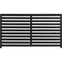VINDSKYDD NORDIC FENCE NOVA GRUNDMÅLAD 160X90CM SVART