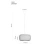 TAKLAMPA ANETA LIGHTING SAVANNA E27 Ø40 BRUN