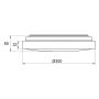 PLAFOND ANETA LIGHTING VEROLI LED SVART