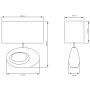 BORDSLAMPA ANETA LIGHTING OLINA E14 SVART/BRUN