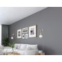 VÄGGLAMPA ANETA LIGHTING LAPPONIA E14 TRÄ/VIT