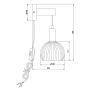 VÄGGLAMPA ANETA LIGHTING LAPPONIA E14 TRÄ/VIT