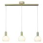 TAKLAMPA ANETA LIGHTING LAPPONIA 3XE14 TRÄ/VIT