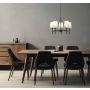 TAKKRONA ANETA LIGHTING VERBIER E14 5-ARM SVART/VIT
