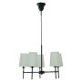 TAKKRONA ANETA LIGHTING VERBIER E14 5-ARM SVART/VIT