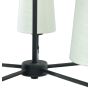 TAKKRONA ANETA LIGHTING VERBIER E14 5-ARM SVART/VIT
